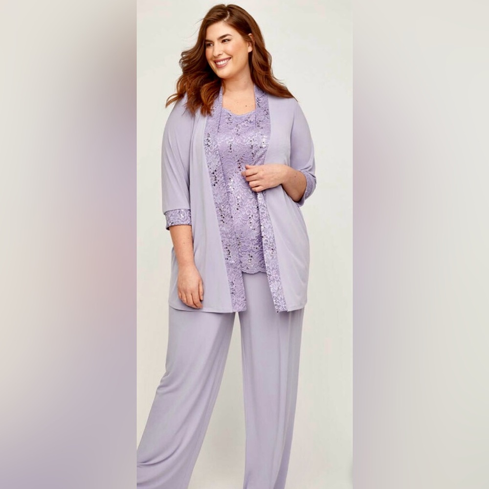 Catherines 3-Piece Lace Pantsuit